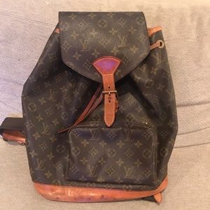 Authentic Louis Vuitton Montsouris GM backpack.